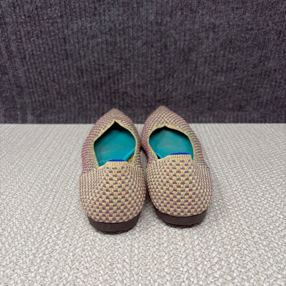 Rothy’s The Point Flats Multi Metallic Sparkling Knit Ballet Women’s Size 8 - Picture 3 of 7